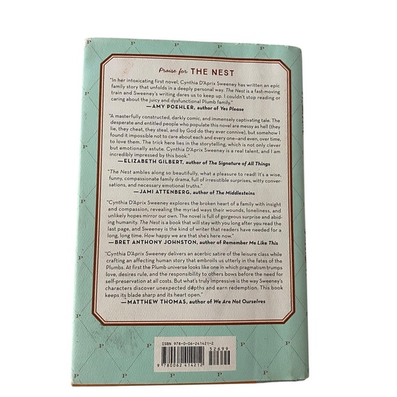 The Nest Hardcover Fiction Novel hard back Book by Cynthia deprix sweeney - Picture 3 of 6